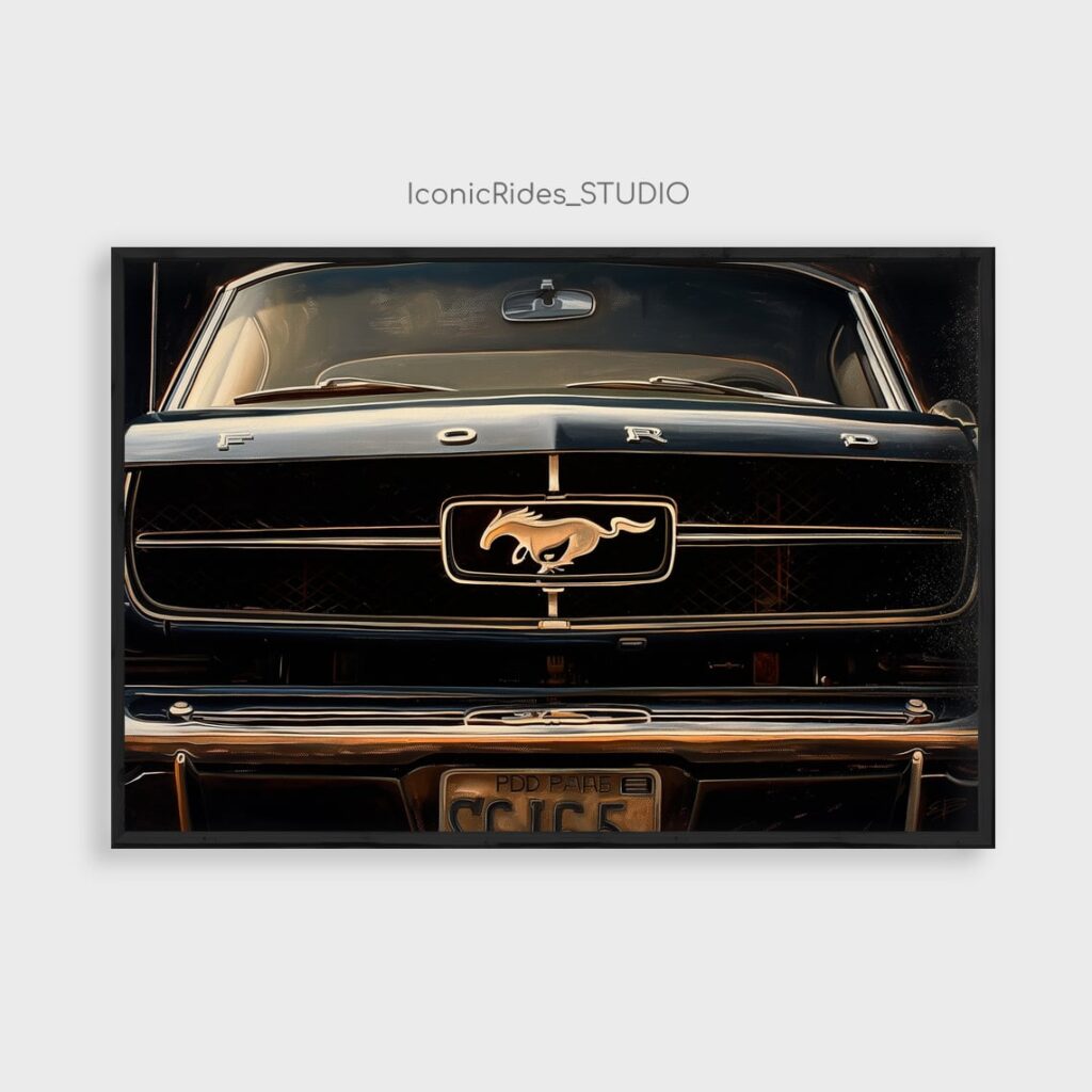 1965 Mustang Grille Close-Up