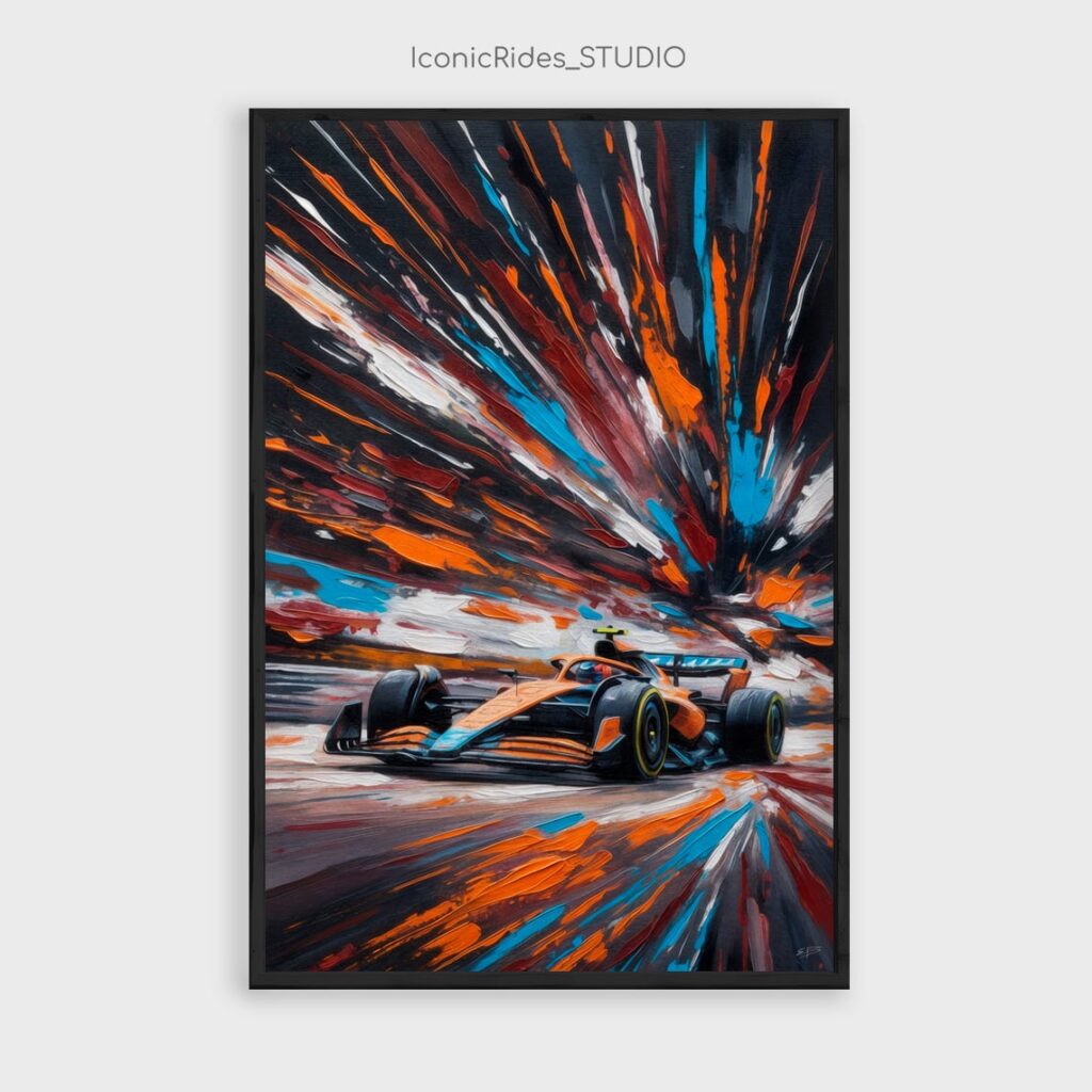 Abstract McLaren F1 2025