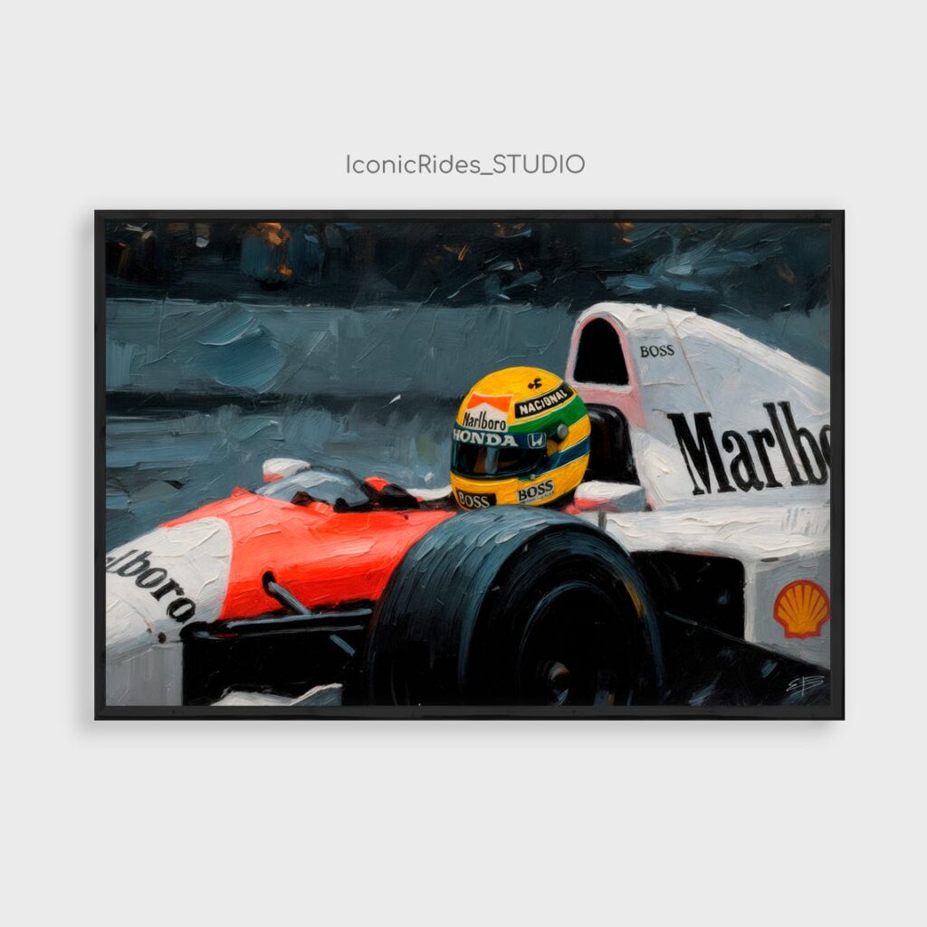 Ayrton Senna Helmet Close-Up