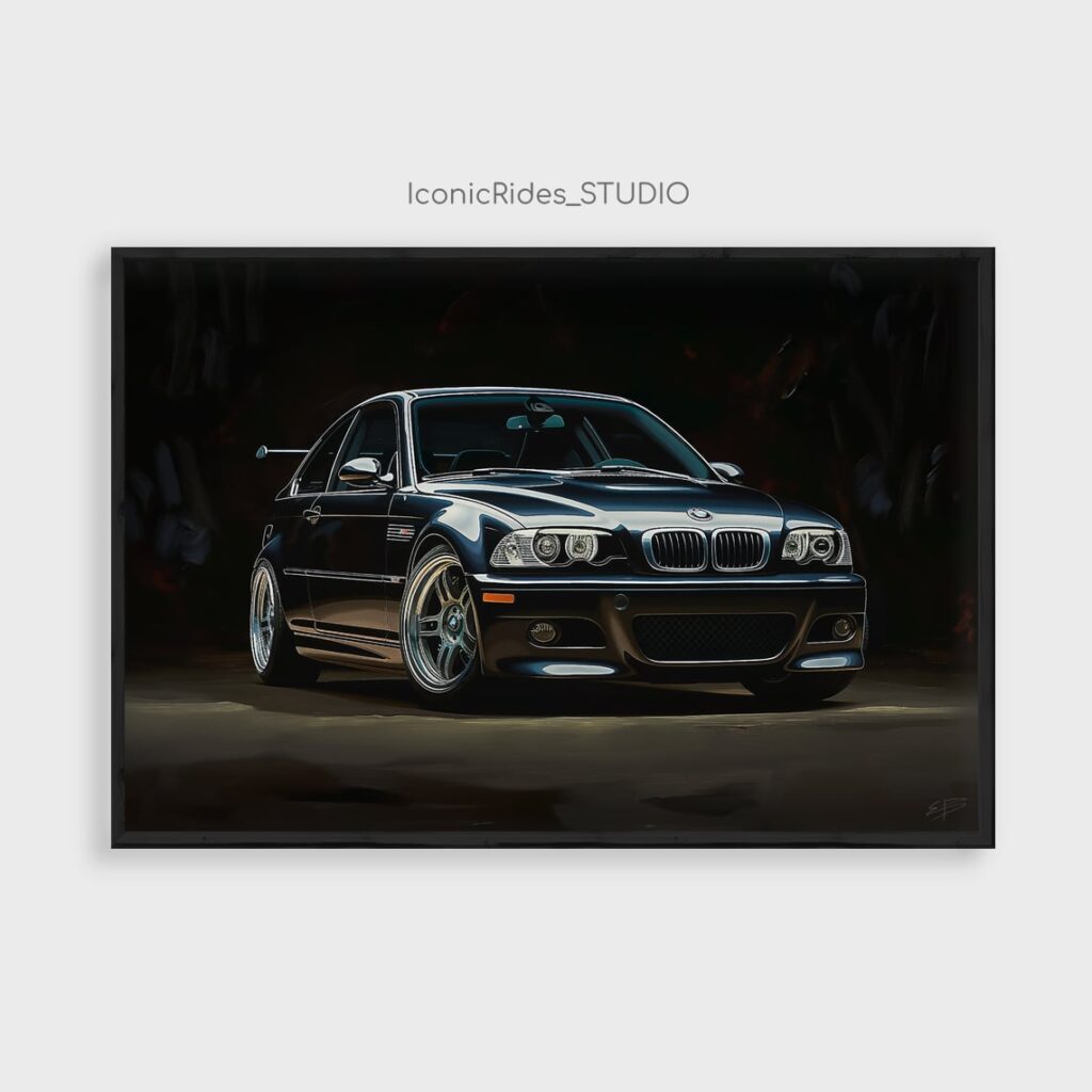 Black BMW M3 E46