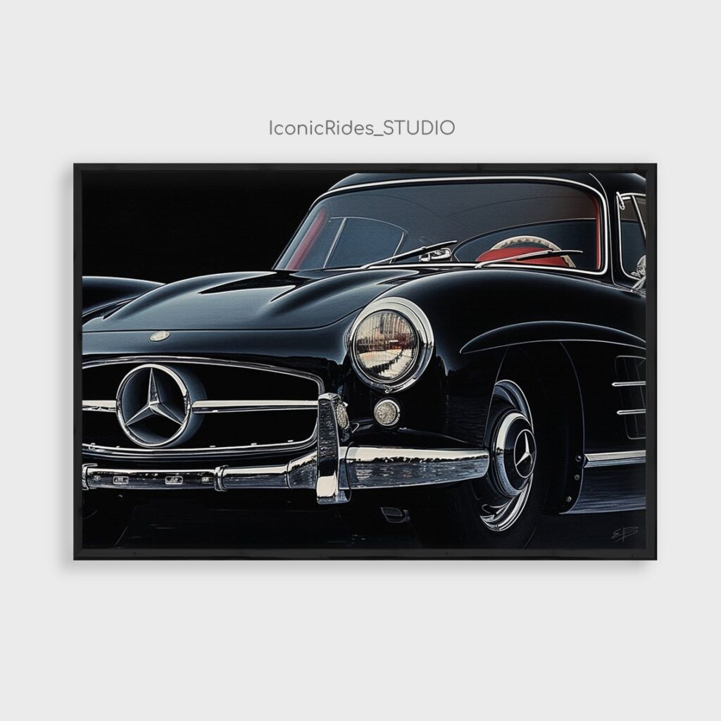 Black Mercedes-Benz 300 SL