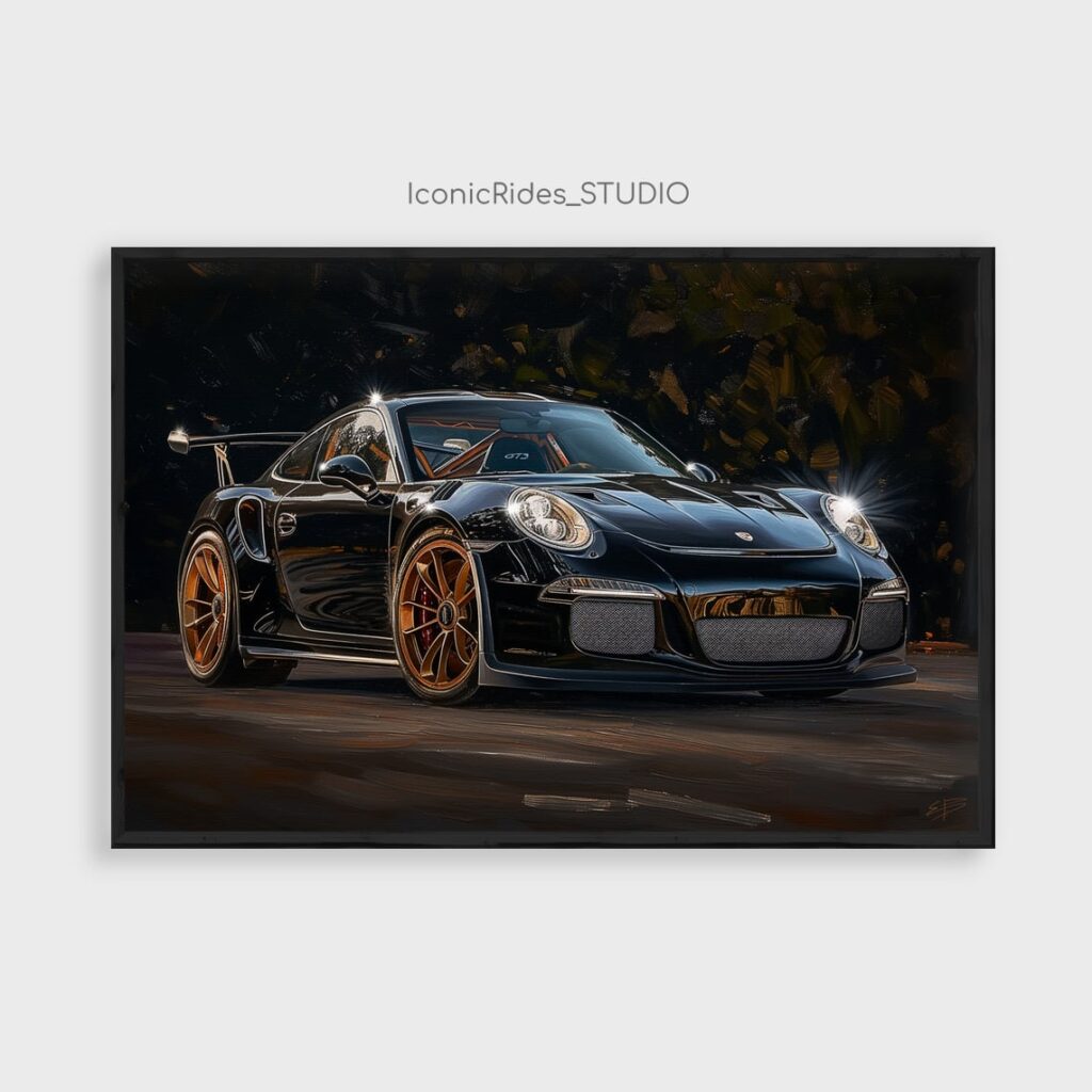 Black Porsche 911 GT3