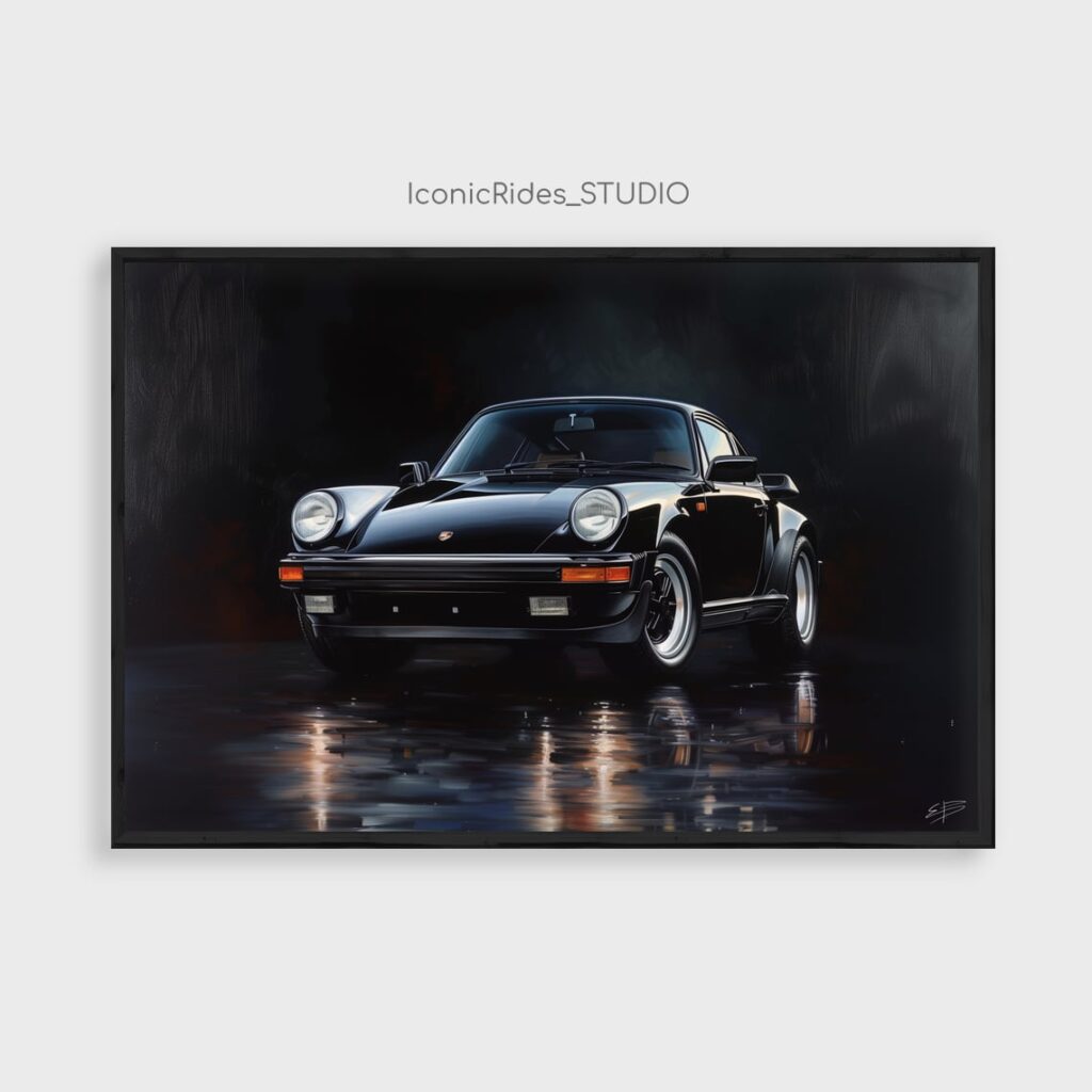 Black Porsche 911 Turbo