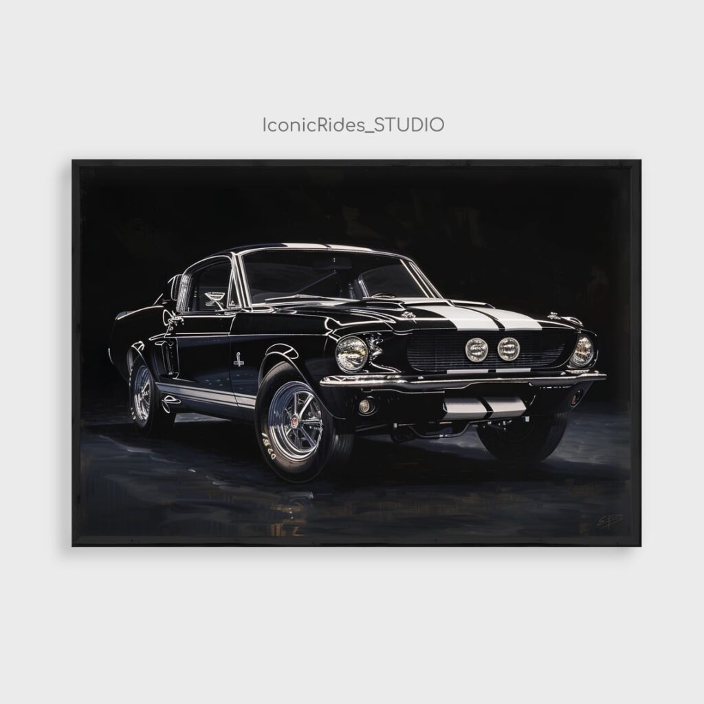 Black Shelby GT500 1967