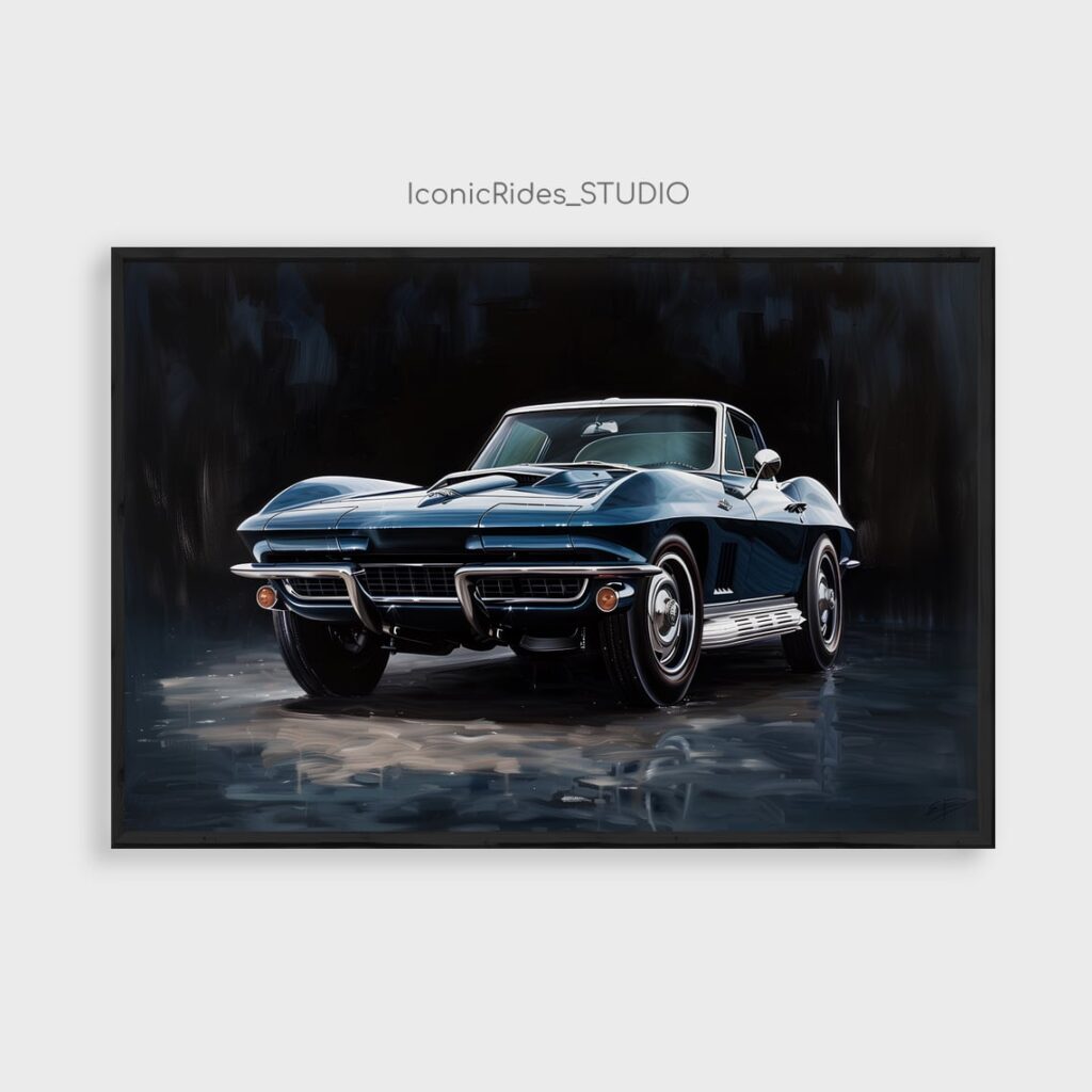 Blue Corvette Sting Ray