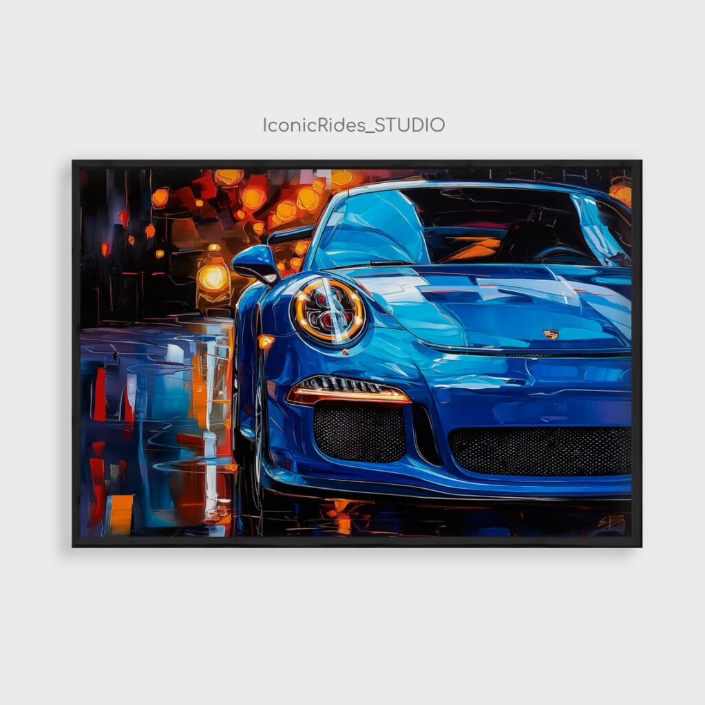 Blue Porsche 911 GT3