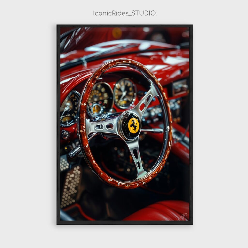 Classic Ferrari Steering Wheel