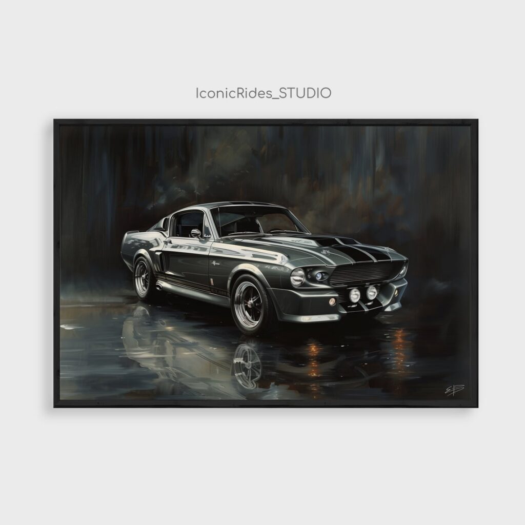 Eleanor GT500 on Wet Asphalt