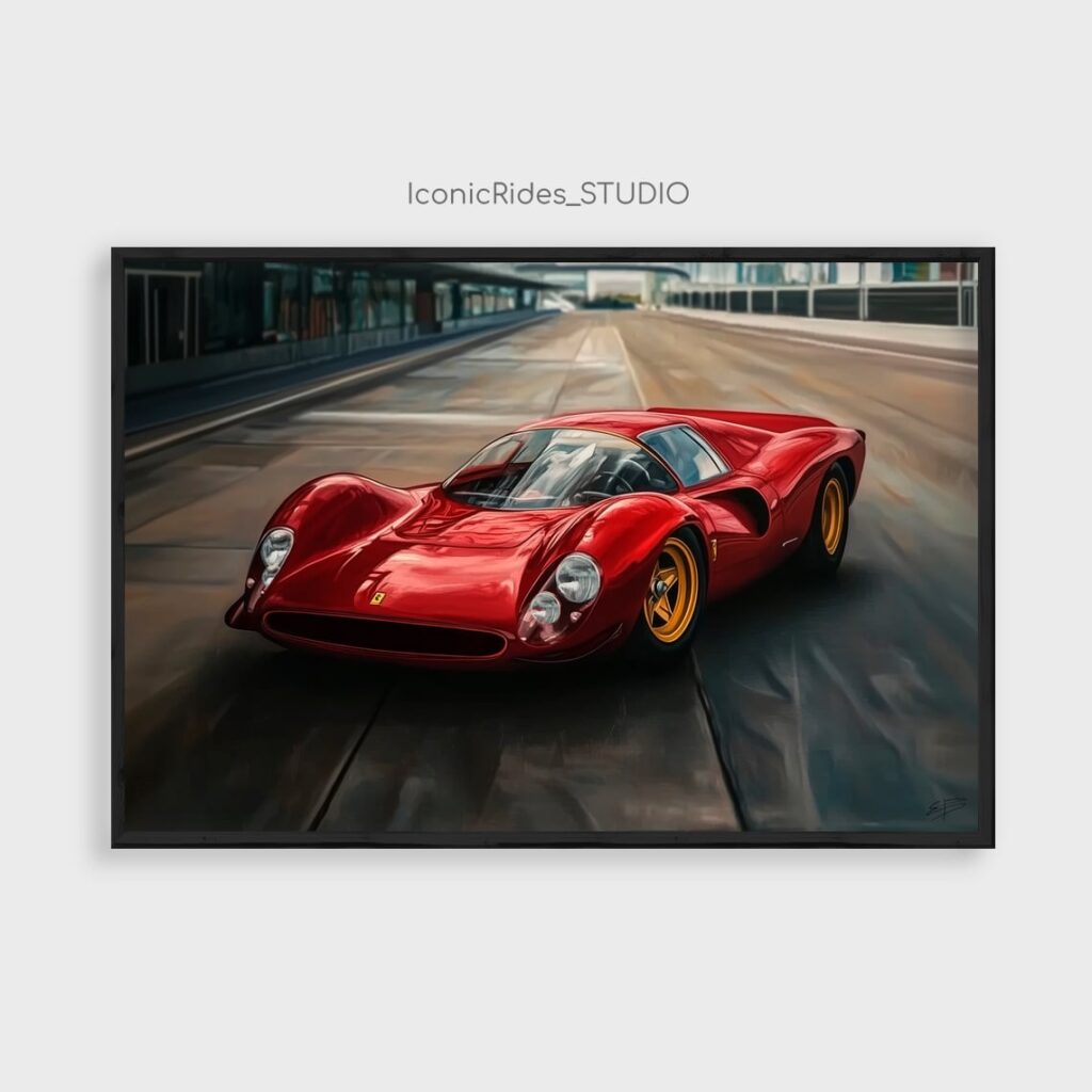 Ferrari 330 P4 at the Racetrack