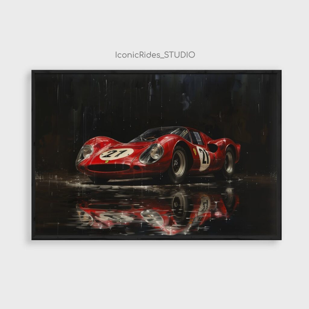 Ferrari 330 P4 in the Rain