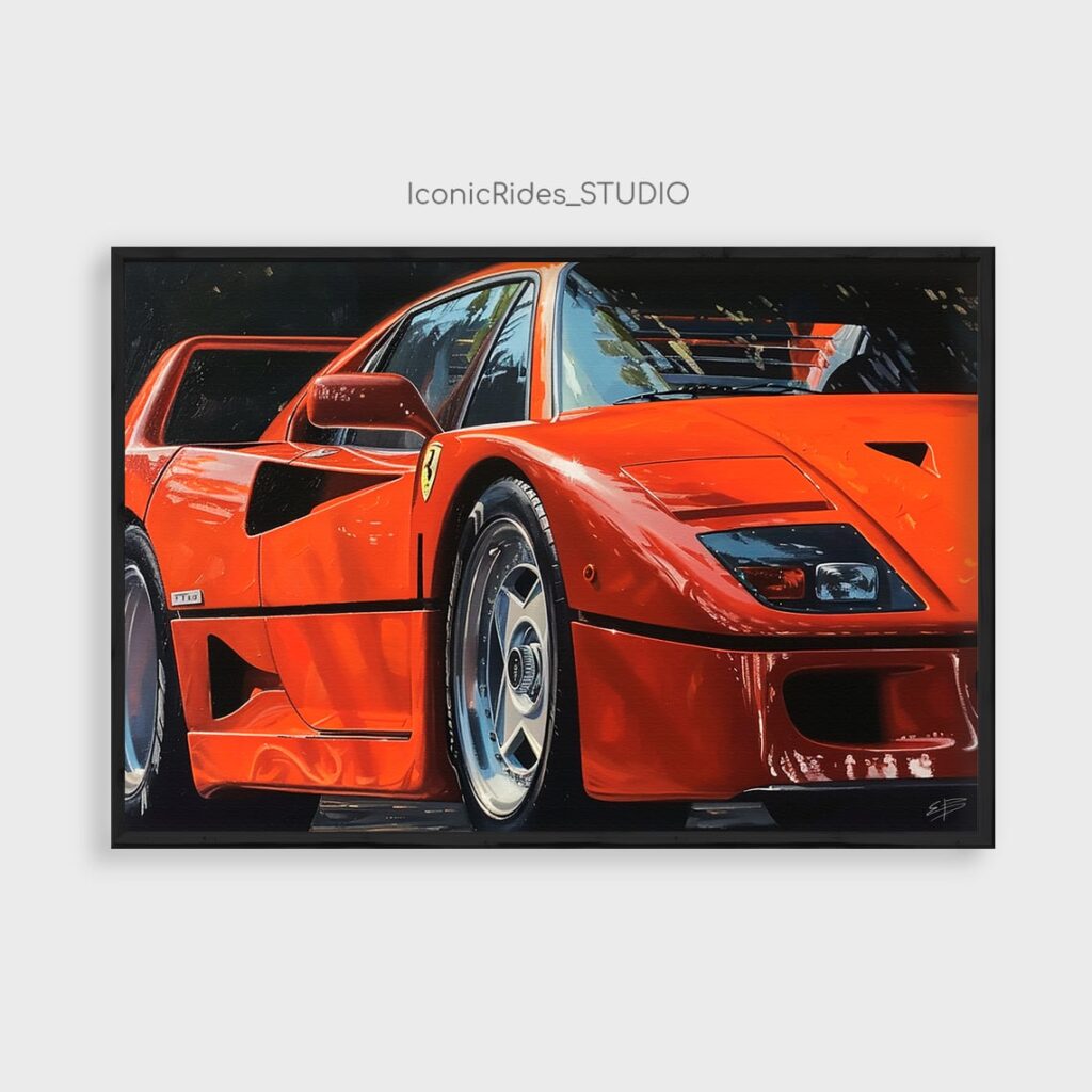 Ferrari F40 Front Three-Quarter