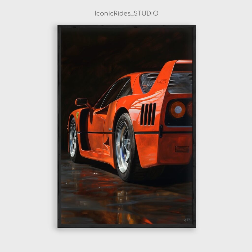 Ferrari F40 Rear Three-Quarter