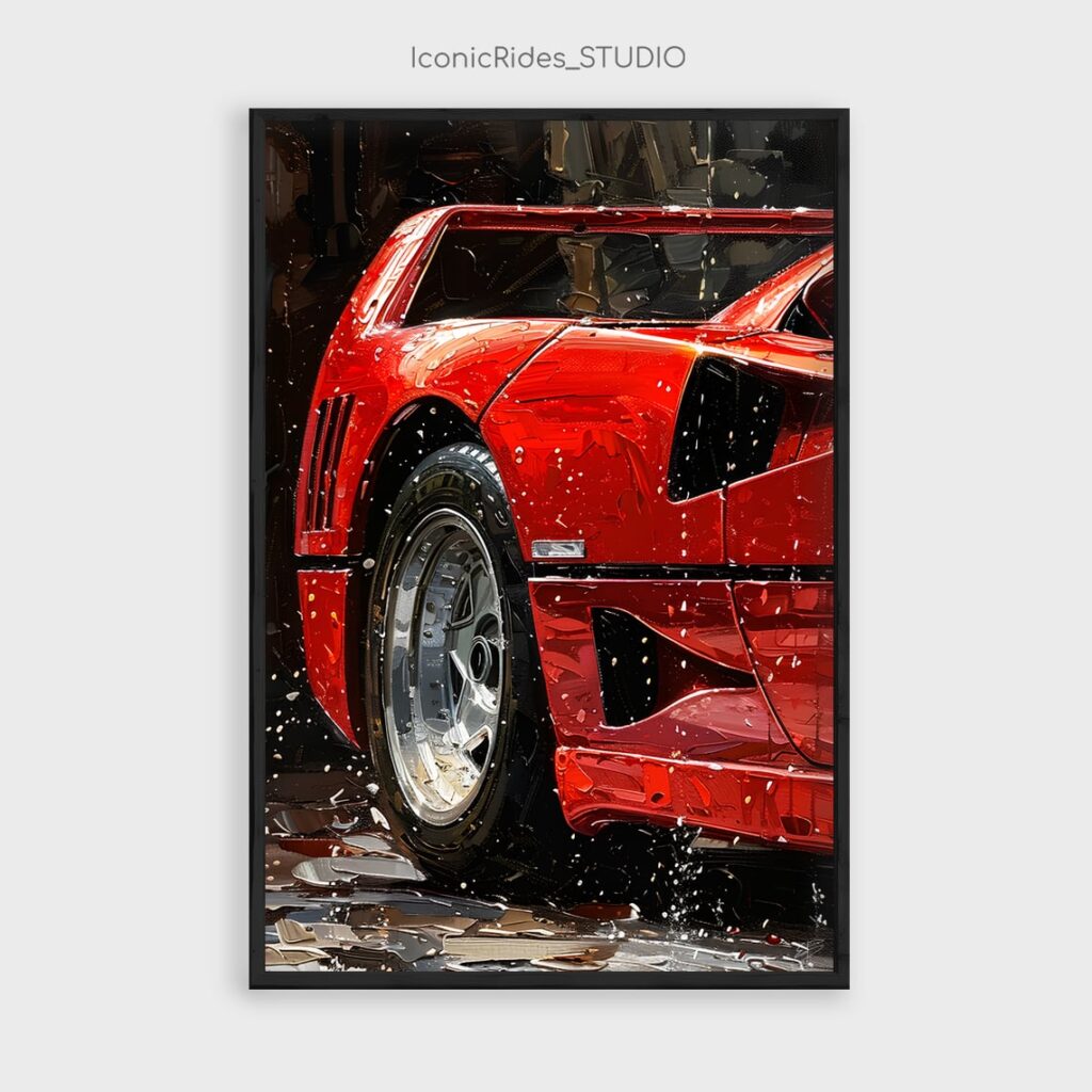 Ferrari F40 Rear Wheel Close-Up
