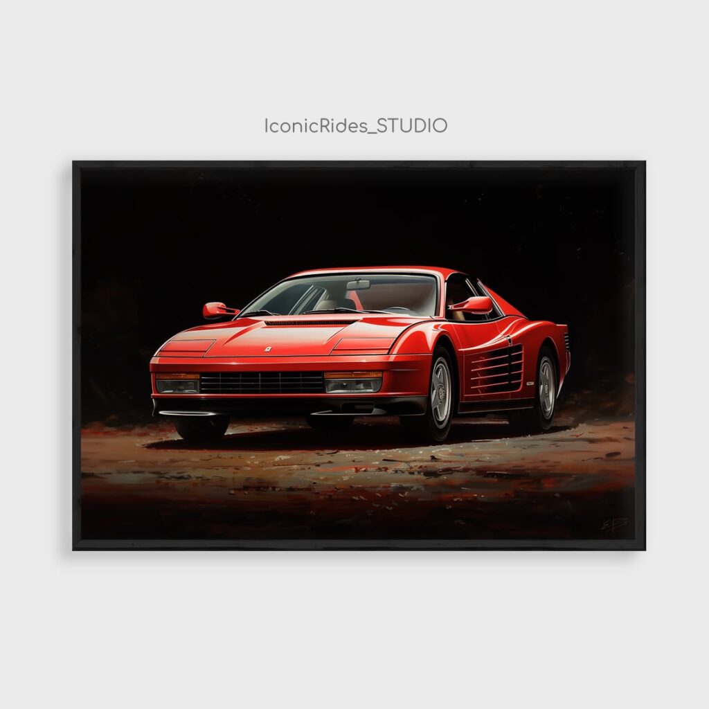 Ferrari Testarossa Front Three-Quarter