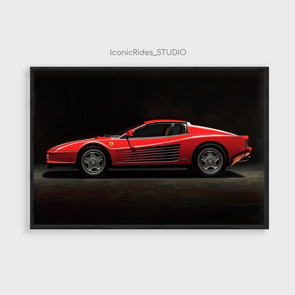 Ferrari Testarossa Side View