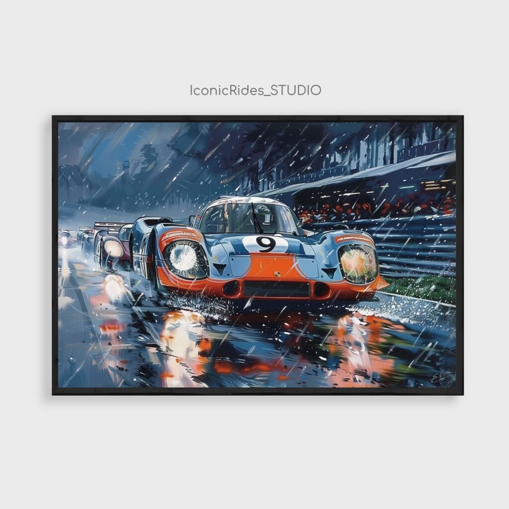 Gulf Porsche 917K in the Rain