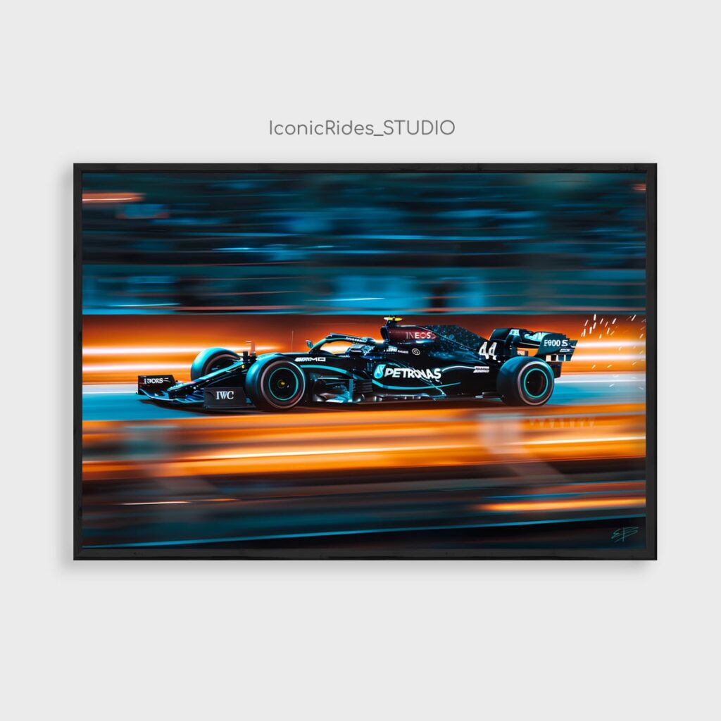 Lewis Hamilton #44 Speed Blur
