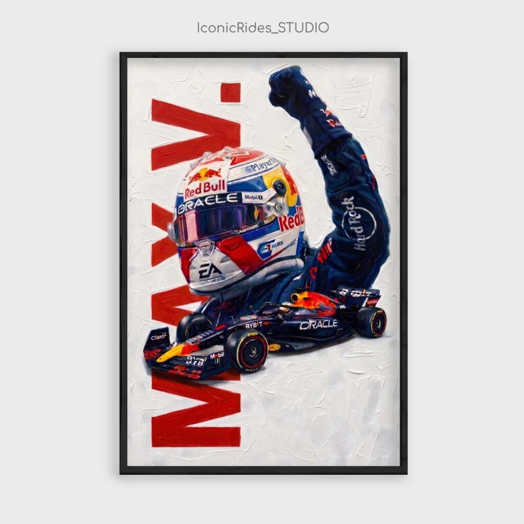 Max Verstappen Champion Poster