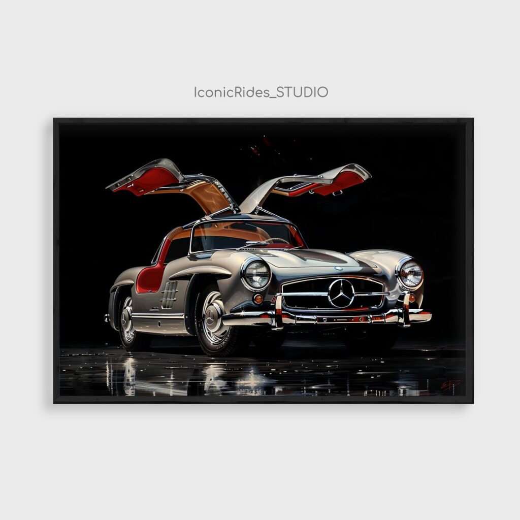 Mercedes-Benz 300 SL Gullwing Doors Up