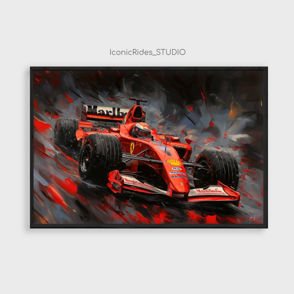 Michael Schumacher Ferrari at Speed