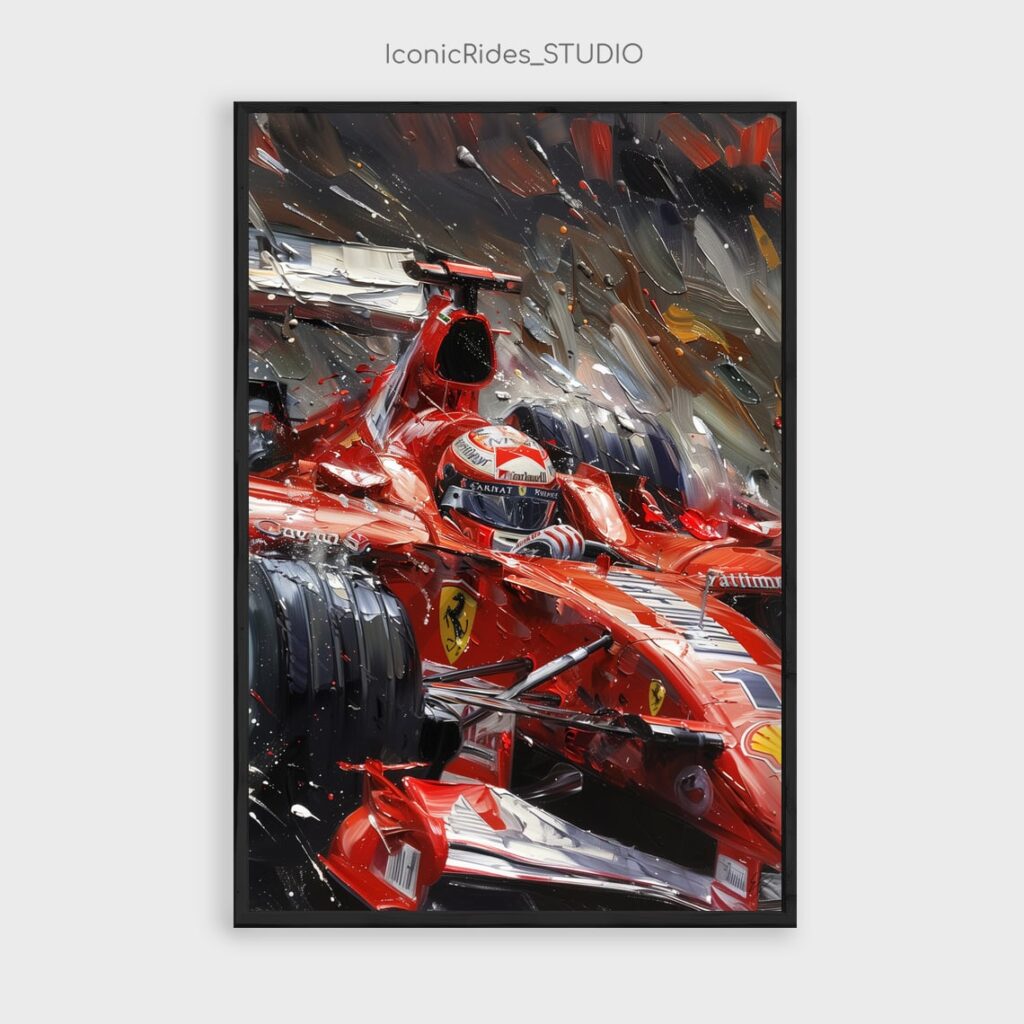 Michael Schumacher Ferrari Close-Up