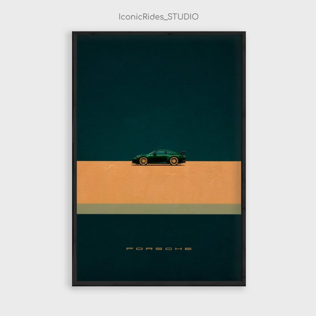 Minimalist Porsche 911 Poster