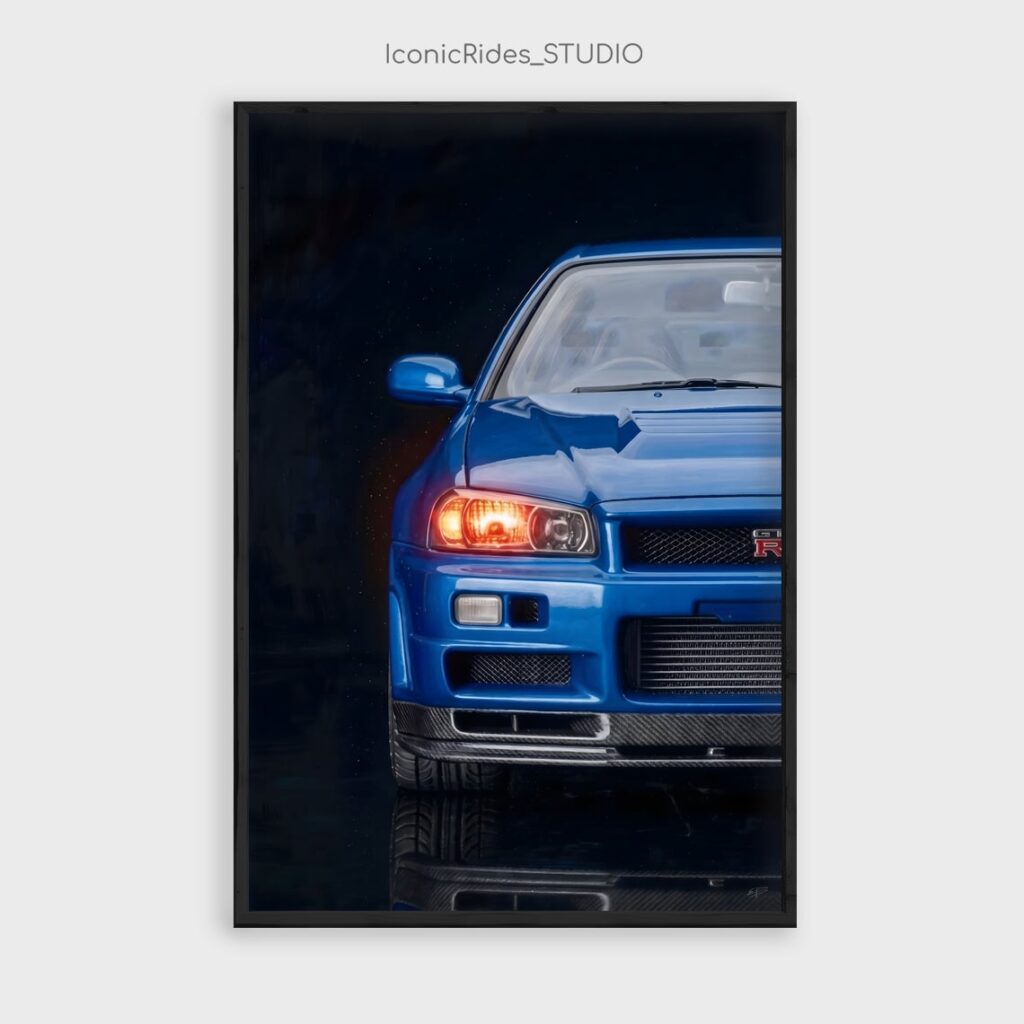 Nissan Skyline GT-R R34 Front Close-Up