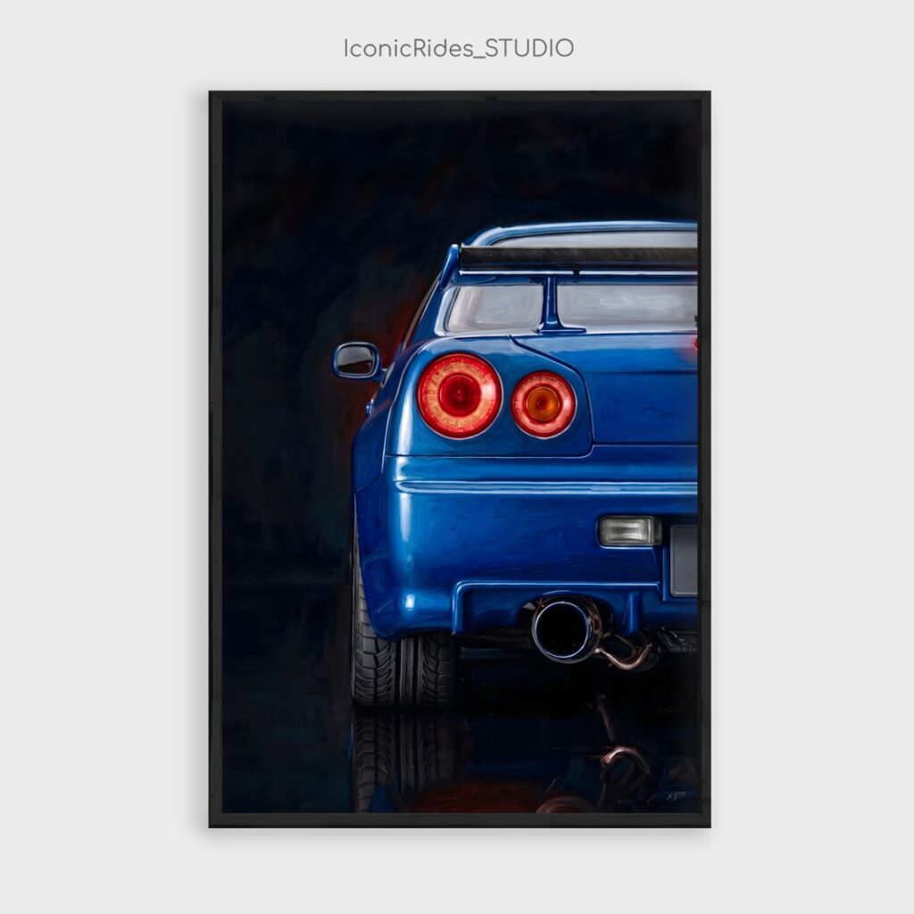 Nissan Skyline GT-R R34 Rear View