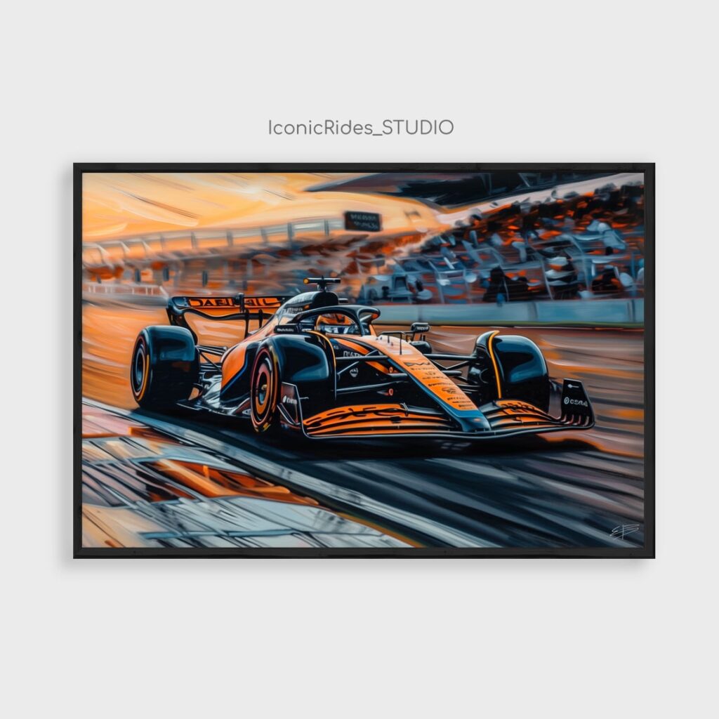 Papaya McLaren F1 at Speed