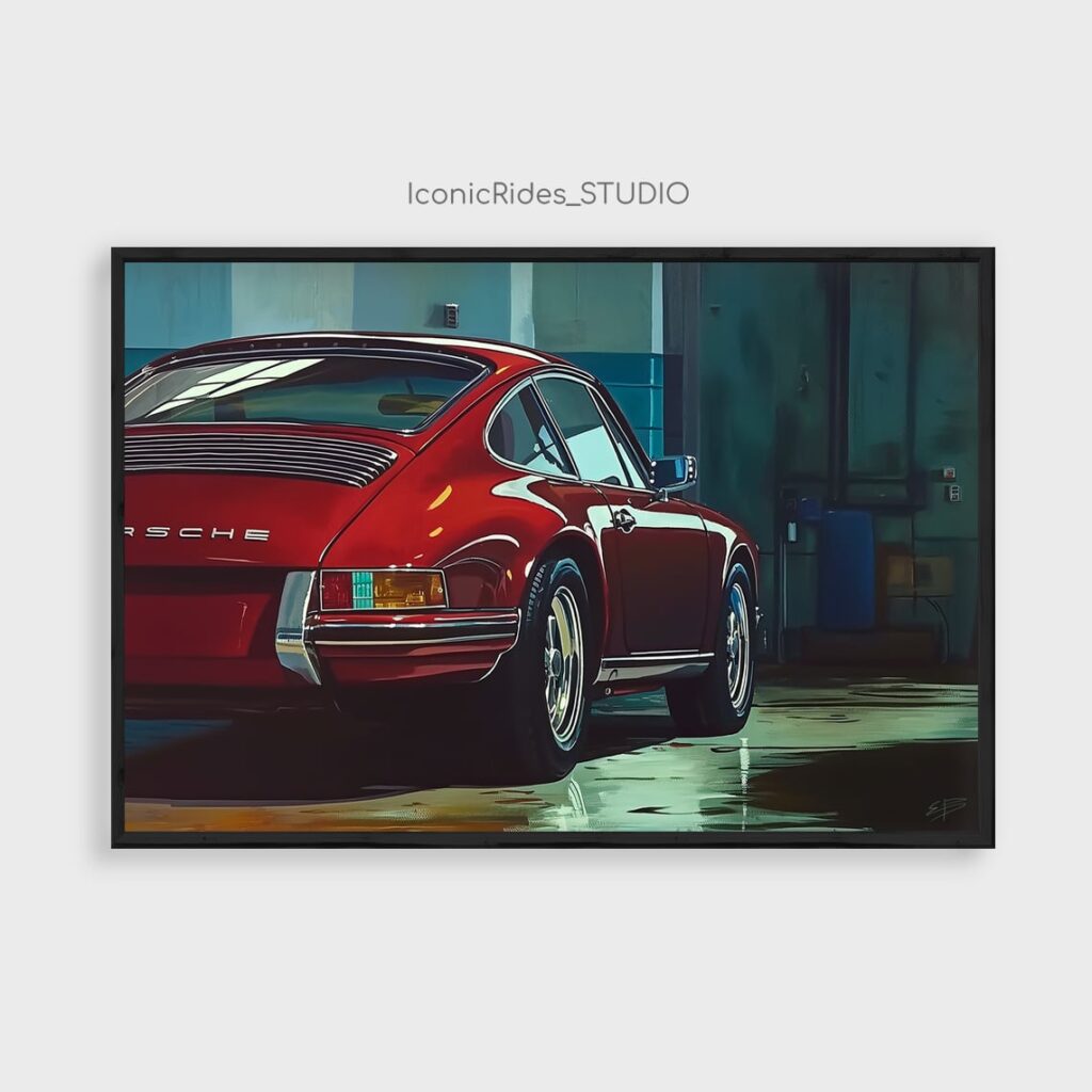 Red Classic Porsche 911
