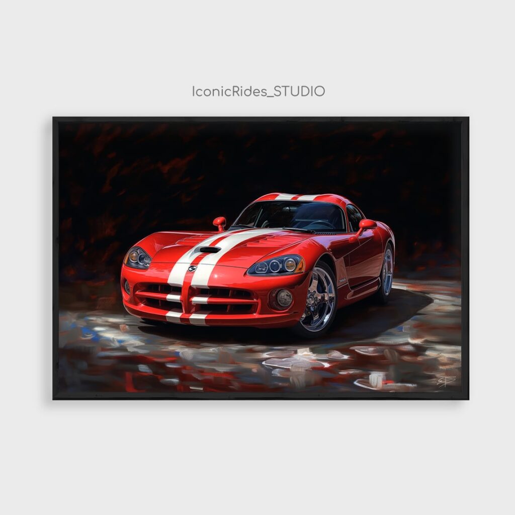 Red Dodge Viper GTS
