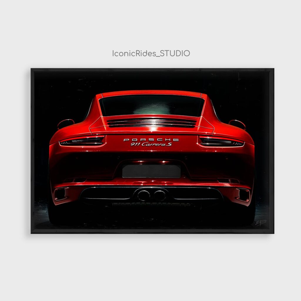 Red Porsche 911 Carrera S