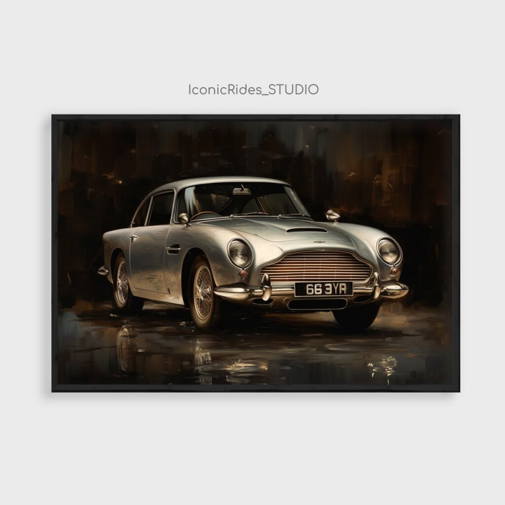 Silver Aston Martin DB5
